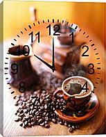 Картина-часы любого размера "Утренний кофе" от 30*25см