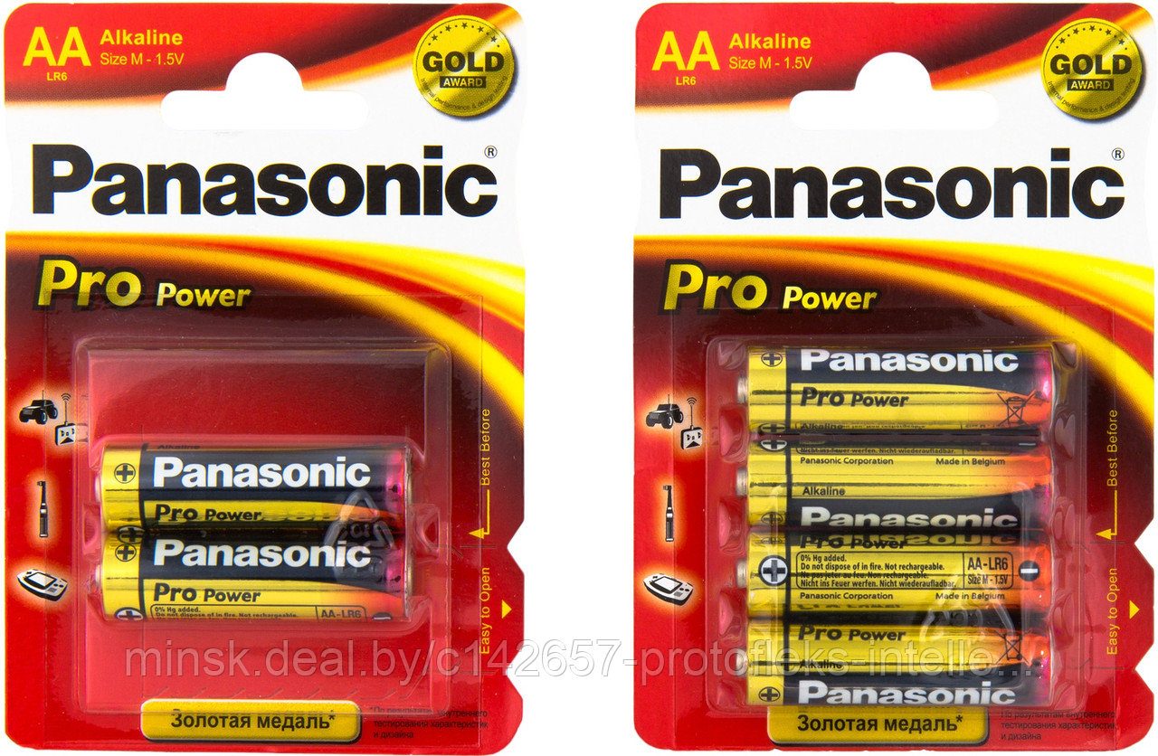 Элемент питания 1.5V AA Panasonic LR6 Alcaline - фото 2 - id-p4657099