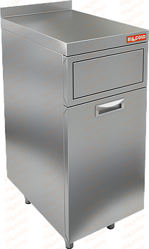 Стол под мусорный бак с бортом HICOLD НБММБ-4/6БВ