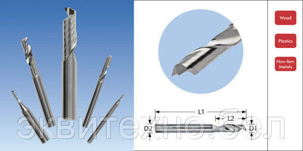 VHF Фреза однозаходная по алюминию ES-HB-0300-3-10-40