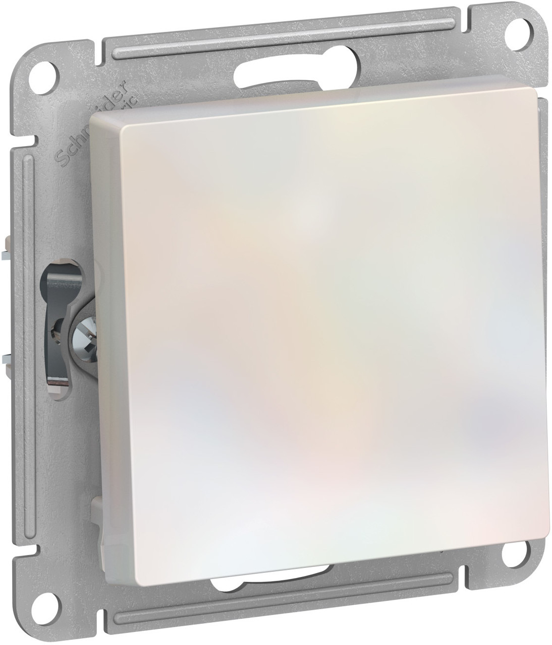 Выключатель проходной (переключатель) одноклавишный, цвет Жемчуг (Schneider Electric ATLAS DESIGN) - фото 2 - id-p94315725