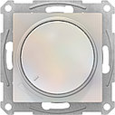 Светорегулятор поворотно-нажимной, 315Вт (7-157 Вт. LED), цвет Жемчуг (Schneider Electric ATLAS DESIGN), фото 2