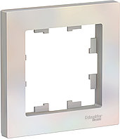 Рамка одноместная, цвет Жемчуг (Schneider Electric ATLAS DESIGN)