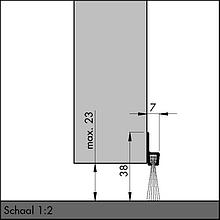 Пороговый щёточный уплотнитель IBS 39 1000мм