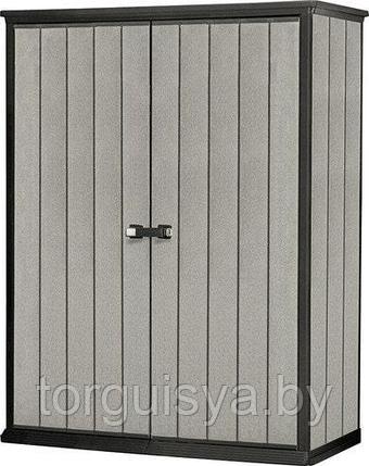 Шкаф уличный ДПК High Store (Хай Стор) высокий, серый, фото 2