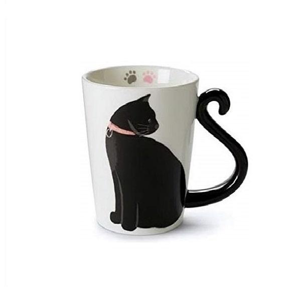 Кружка с ручкой-хвост «Черная кошка» - фото 1 - id-p94326819