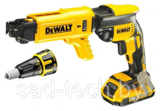 DeWalt DCF620D2K XR бесщёточный ленточный шуруповерт (с автоматической подачей саморезов), 30Нм, 2 х 2.0Ач, - фото 1 - id-p94328427