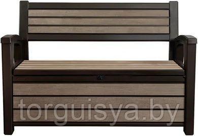 Скамья сундук Hudson Brushed Bench 227л, коричневый, фото 2