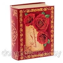 Подарочный набор в книге-шкатулке "С восхищением": сухоцветы и эссенция, аромат розы, фото 6