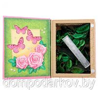 Подарочный набор в книге-шкатулке "С пожеланием большого счастья": сухоцветы и эссенция, аромат магнолии, фото 2