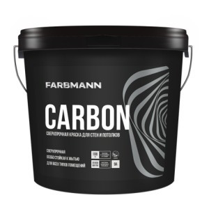 FARBMANN CARBON A, 0,9 л Матовая cверхпрочная латексная краска на акрилатной основе для внутренних работ