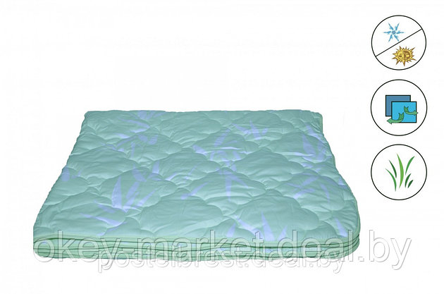 Одеяло Бамбук 172х205 классическое.Чехол сатин класса люкс., фото 2