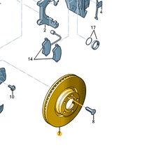 Диски тормозные задние A6 C6, 09.8842.20 brembo