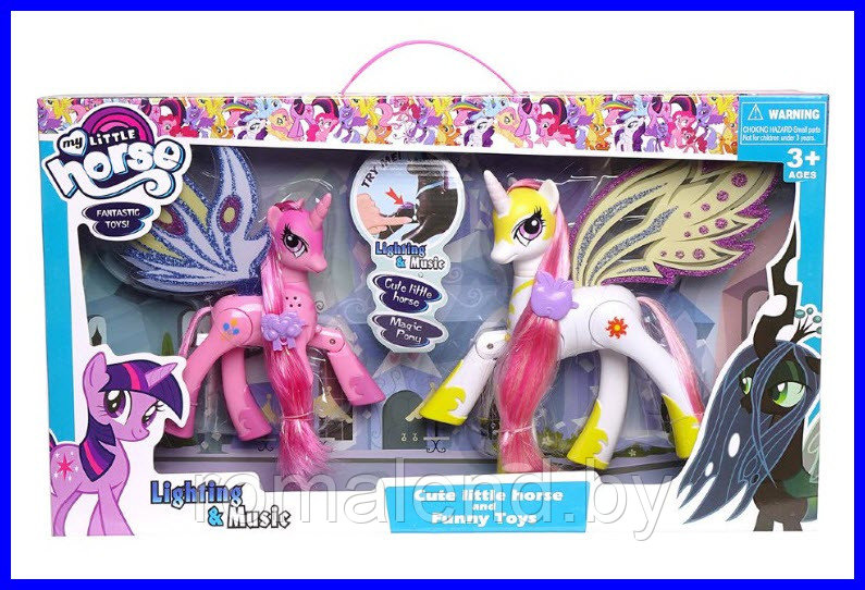 Пони набор "Пинки Пай" и "Селестия" (My Little Pony) с музыкой и светом - фото 1 - id-p94585882