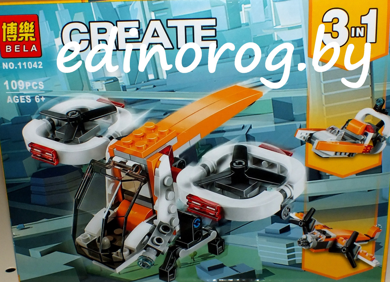 Конструктор Дрон-разведчик Creator 3-в-1 109 дет.