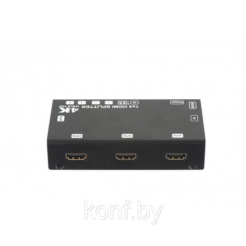 Сплиттер HDMI 1x4 4k@30Hz (3840x2160@30Hz YUV) - фото 1 - id-p94620928