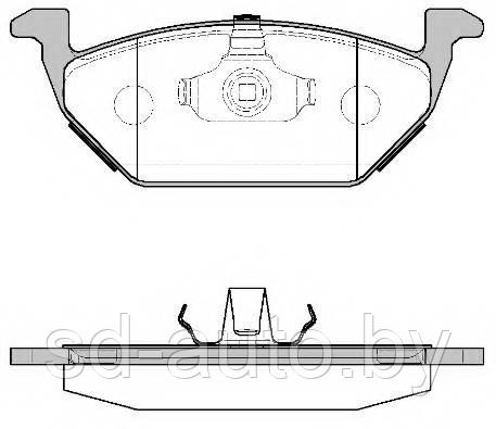 Тормозные колодки передние гольф 4,  Remsa