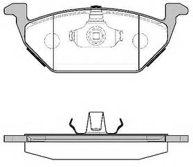 Тормозные колодки передние гольф 4,  Remsa