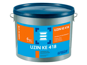 Uzin KE 418 дисперсионный клей для ПВХ покрытий 6 кг