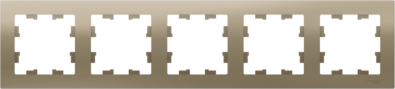 Рамка пятиместная универсальная, цвет Шампань (Schneider Electric ATLAS DESIGN) - фото 2 - id-p94506337
