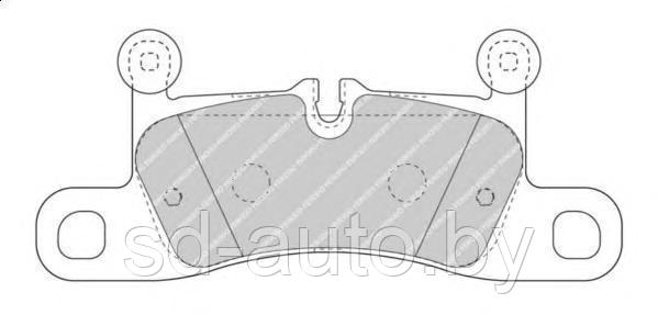 Тормозные колодки задние, VW TOUAREG 2010-    TRW
