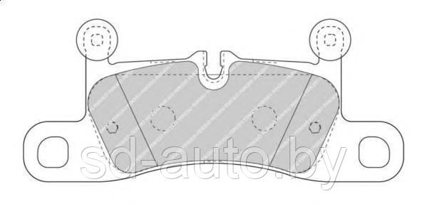 Тормозные колодки задние, VW TOUAREG 2010-    TRW