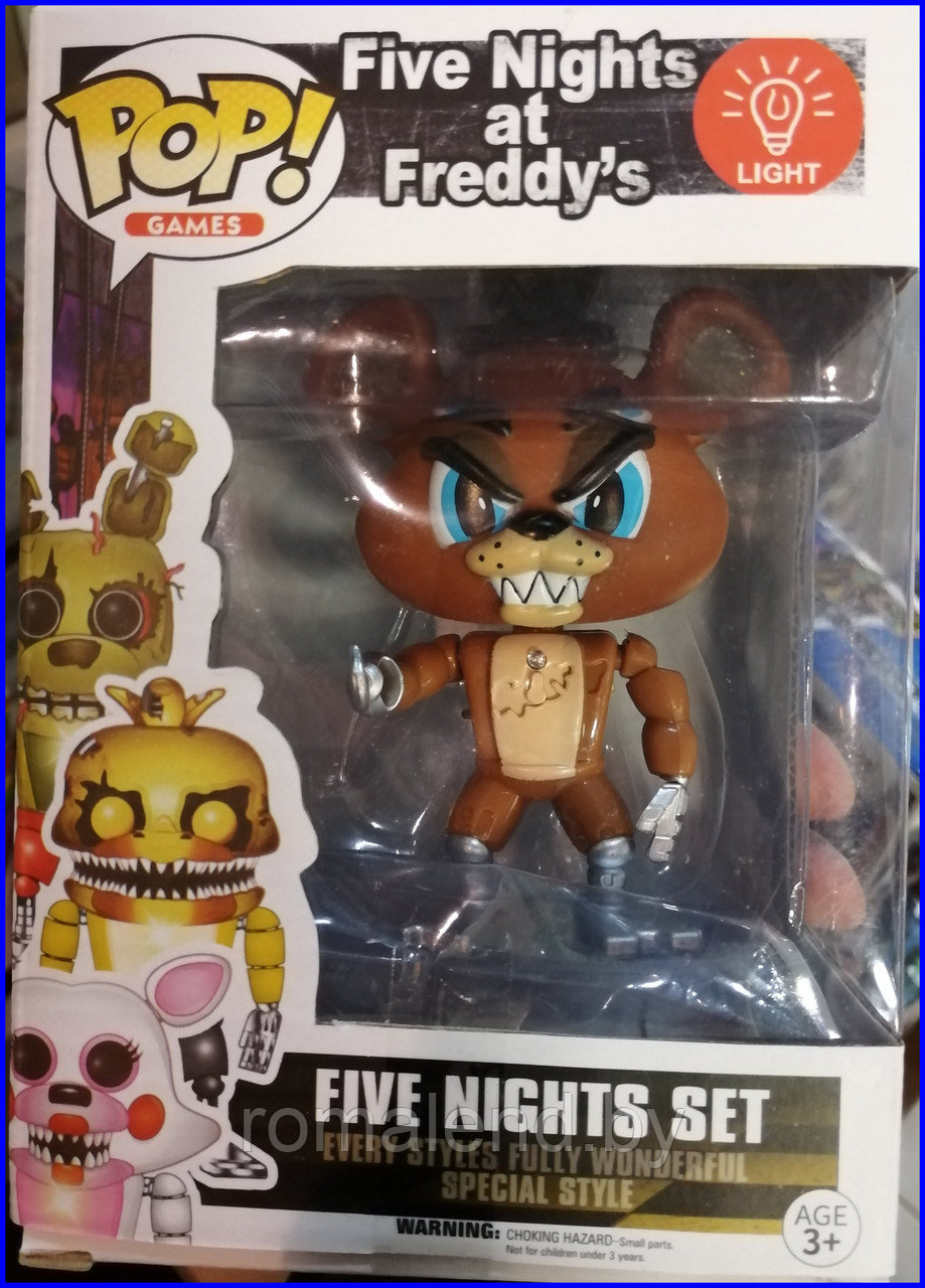 Аниматроник Фредди со светом из Five Nights at Freddy's Funko Pop - фото 2 - id-p94628184