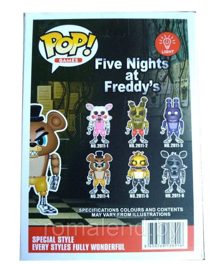 Аниматроник Фредди со светом из Five Nights at Freddy's Funko Pop - фото 3 - id-p94628184