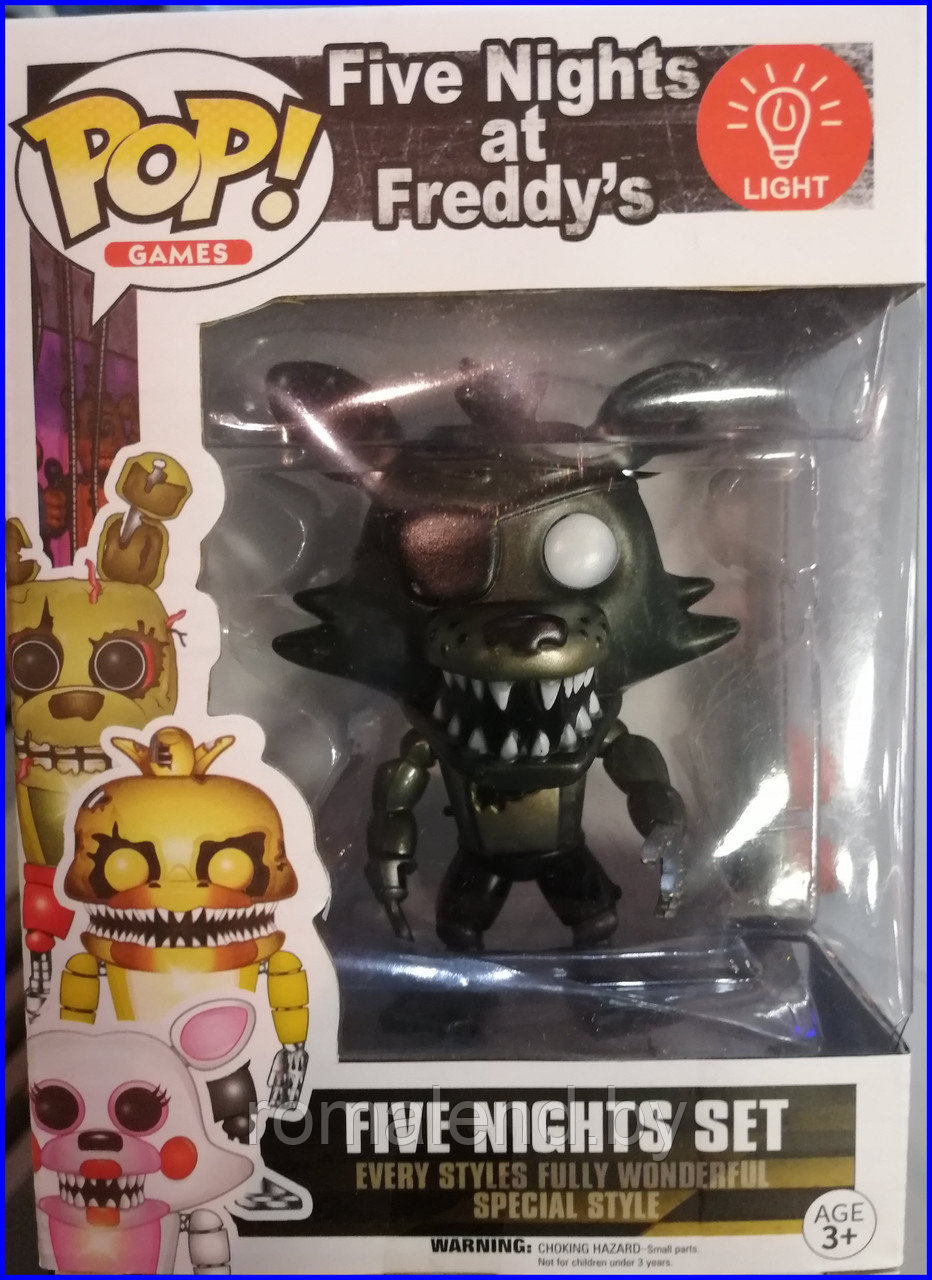 Аниматроник Фокси Пират со светом из Five Nights at Freddy's Funko Pop (аналог)