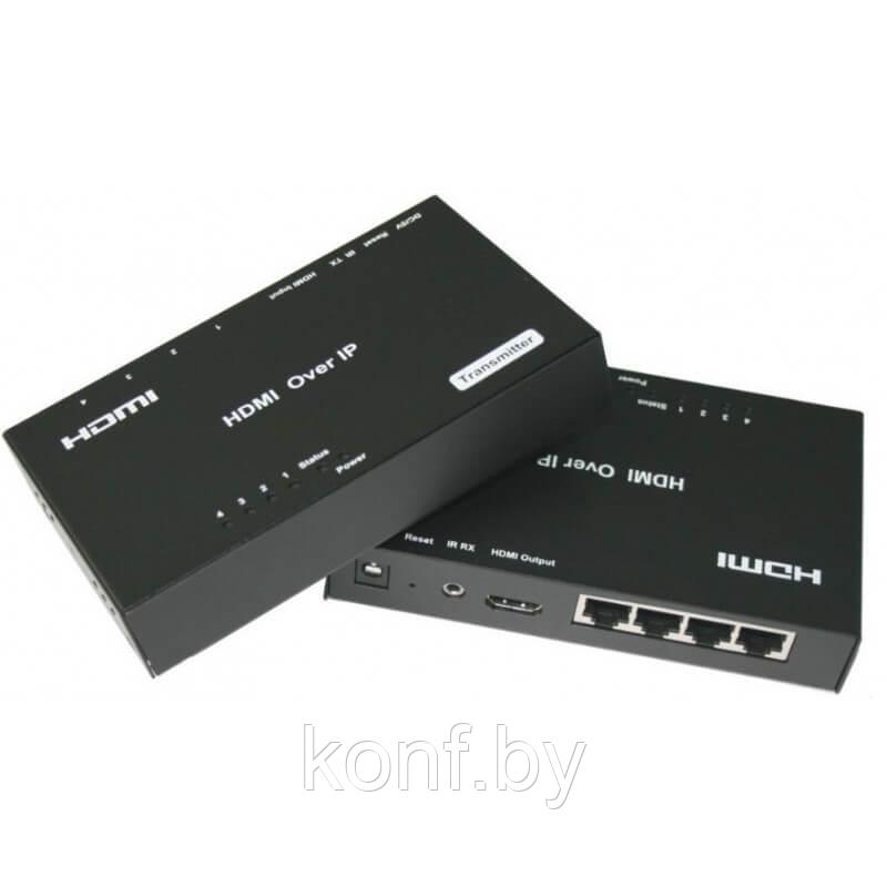 Удлинитель HDMI по витой паре 120м (4xRJ45) (комплект)