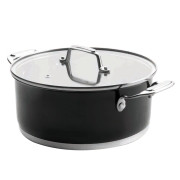 Кастрюля с крышкой, серия Cookware Black, LACOR - фото 1 - id-p4681039