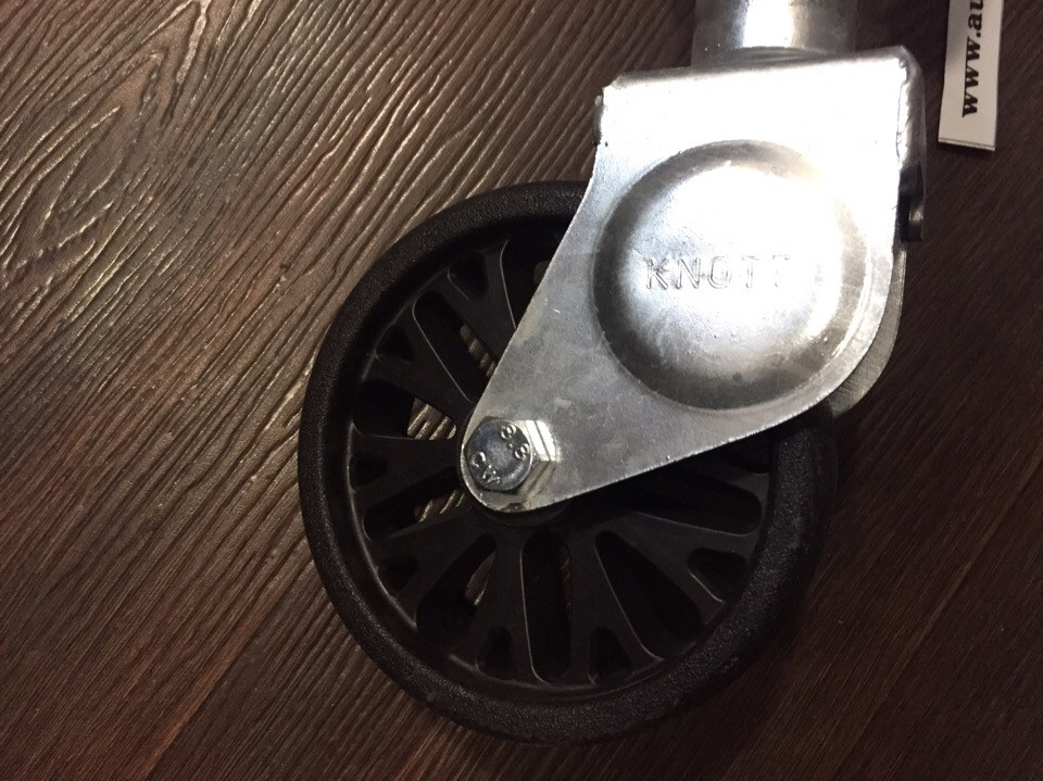 Опорное колесо KNOTT 48-150/47 с крепежным хомутом - фото 3 - id-p94643741