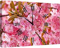 Картины-часы любой размер, любое изоражение "Весна" от 20х30см