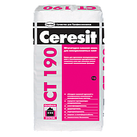 Клей для минеральной ваты Ceresit CT 190, 25кг Ceresit CT 190 Клей для минеральной ваты Ceresit CT 190, 25кг