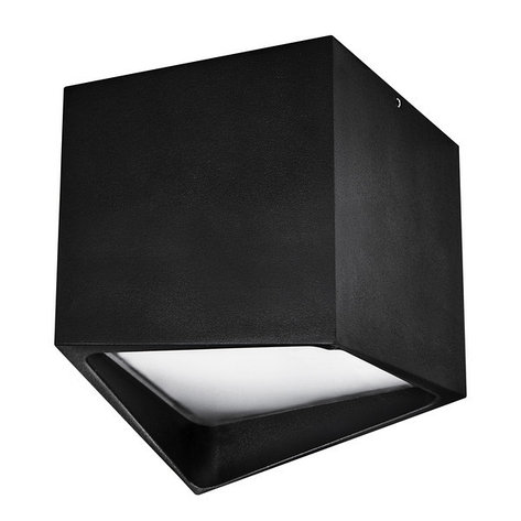 211477 Светильник QUADRO LED 12W 960LM ЧЕРНЫЙ 3000K (в комплекте), фото 2