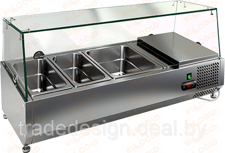 Настольная холодильная витрина для ингредиентов HICOLD VRX 1200 - фото 1 - id-p94716149