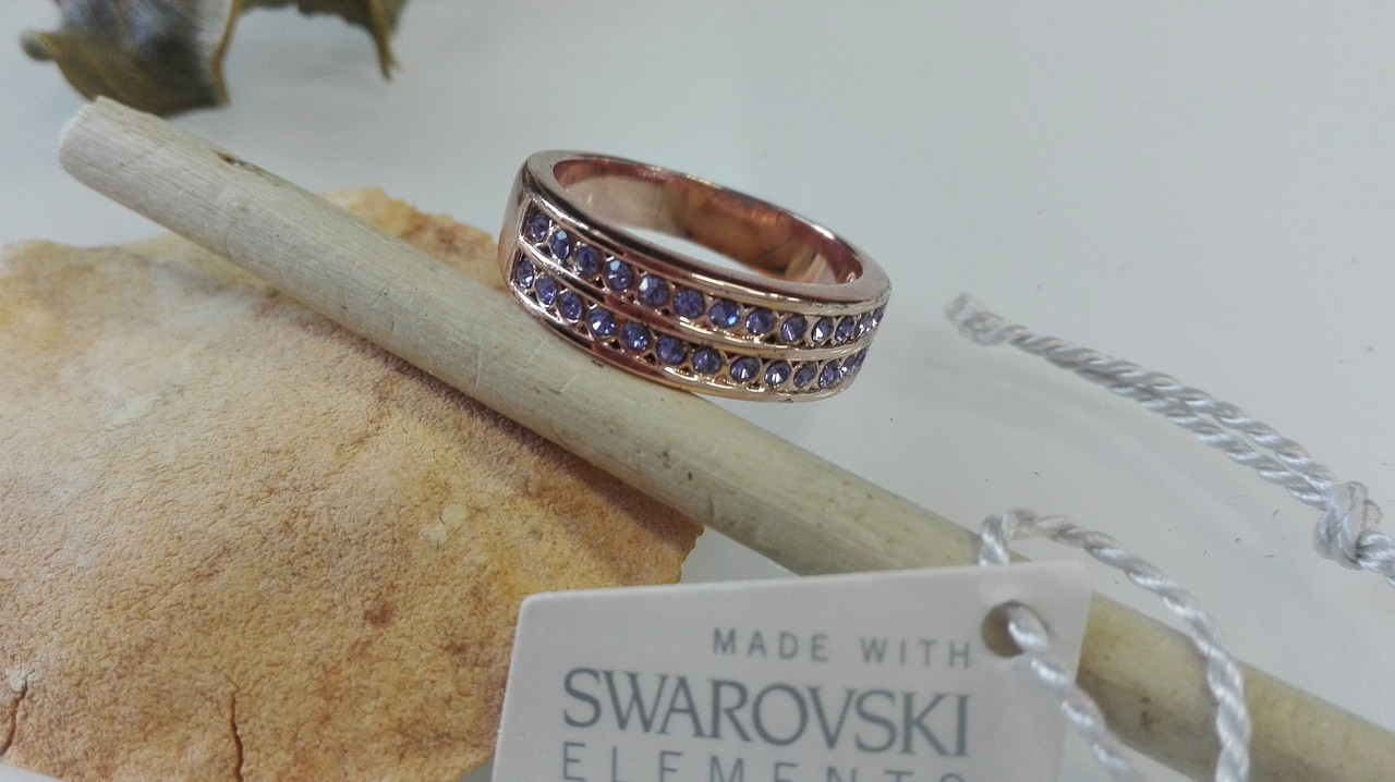 Кольцо с кристаллами Swarovski