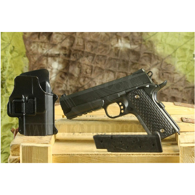Детский металлический пистолет Galaxy G.25+Colt 1911 PD Rail с кобурой - фото 9 - id-p94760108