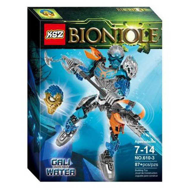 Конструктор KSZ 610-3 Bioniole Гали - Объединительница Воды (аналог Lego Bionicle 71307) 87 деталей - фото 1 - id-p94760418