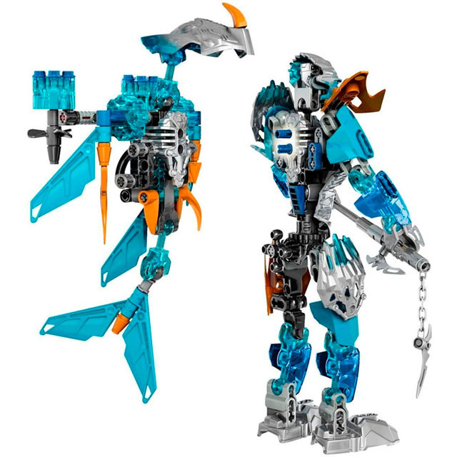 Конструктор KSZ 610-3 Bioniole Гали - Объединительница Воды (аналог Lego Bionicle 71307) 87 деталей - фото 3 - id-p94760418