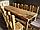 Набор садовой мебели из массива сосны "Для Честной Компании" на 12 персон, фото 2