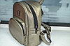 Красивый  рюкзак из экокожи, золотисто серого цвета, фото 2