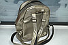 Красивый  рюкзак из экокожи, золотисто серого цвета, фото 3