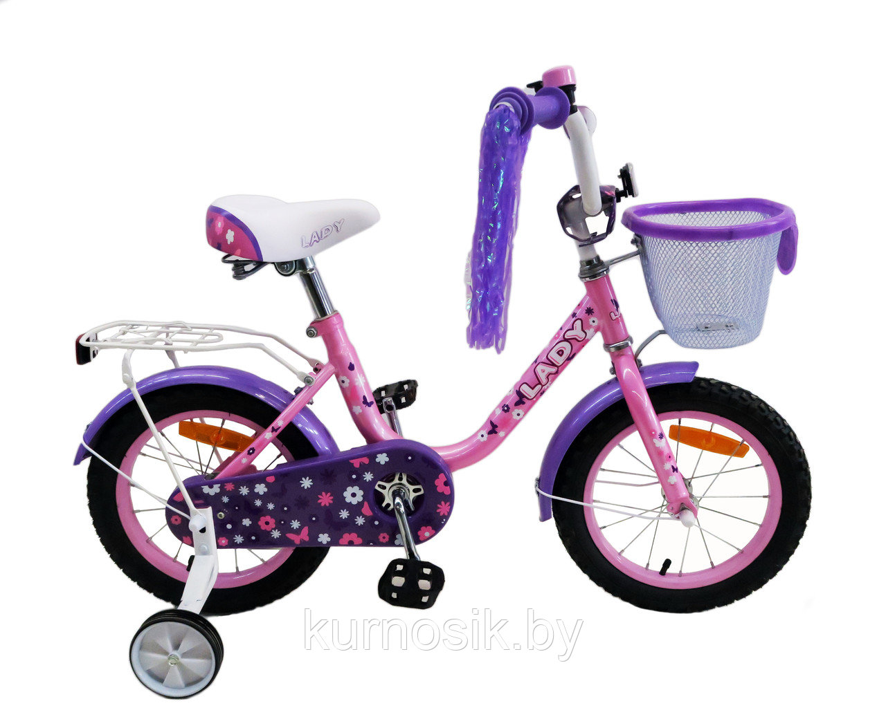 Детский Велосипед Tornado Joy Lady 14" фиолетовый