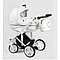 Детская модульная коляска Quali Carmelo ECO Кволи Кармело  ECO-кожа Белая 95  4в1, фото 2
