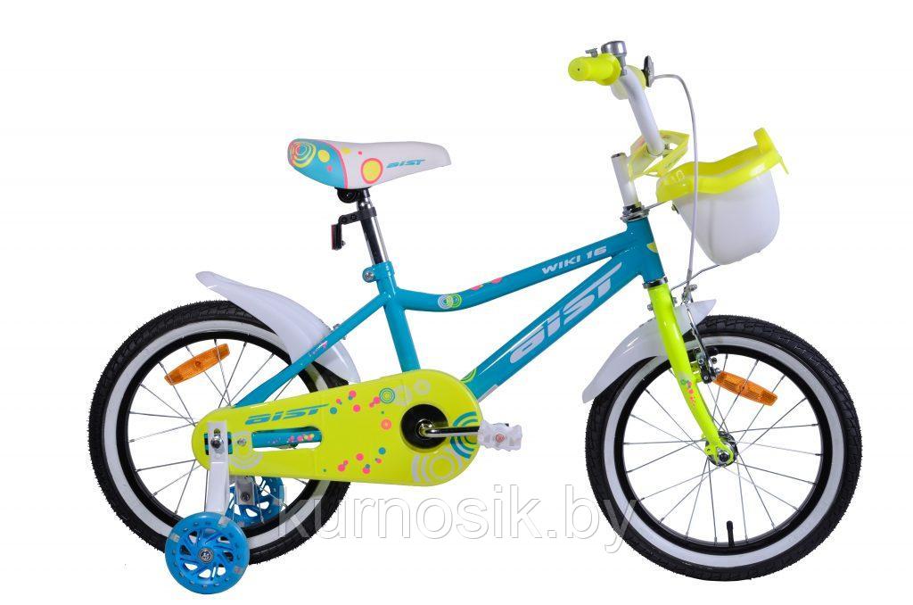Велосипед Aist Wiki 16" голубой/салатовый (от 4 до 6 лет), фото 1