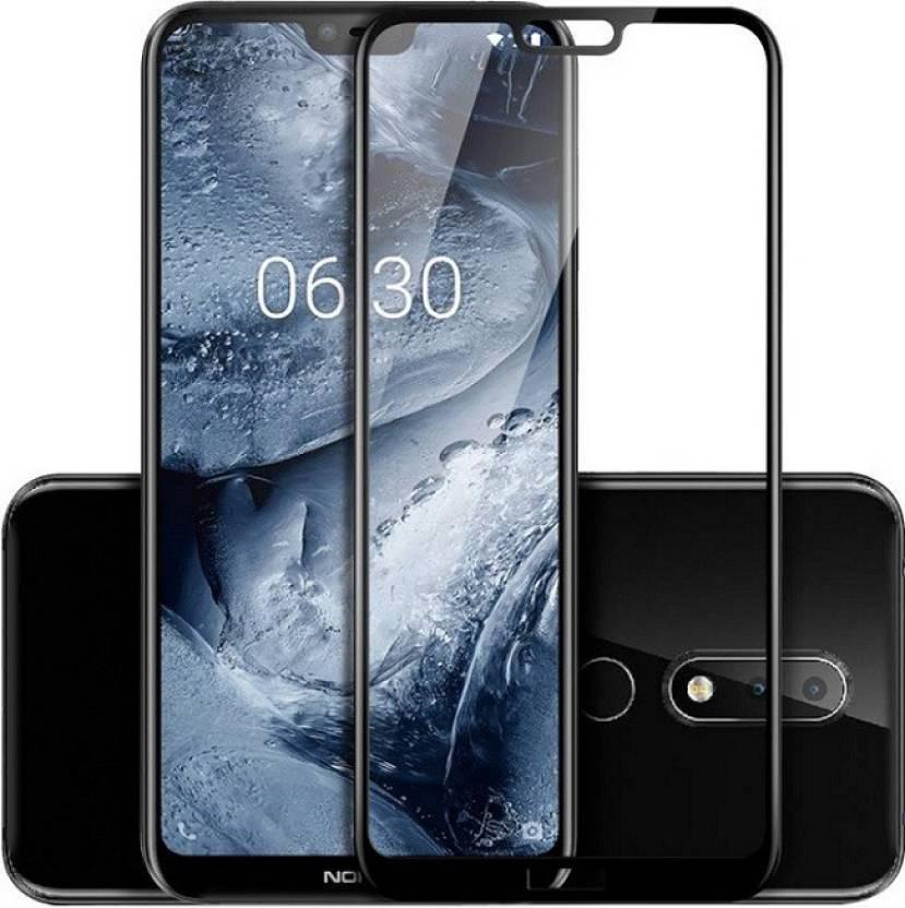 Защитное стекло Full-Screen для Nokia 6.1 Plus / 6.1+ 2018 черный (5D-9D с полной проклейкой)