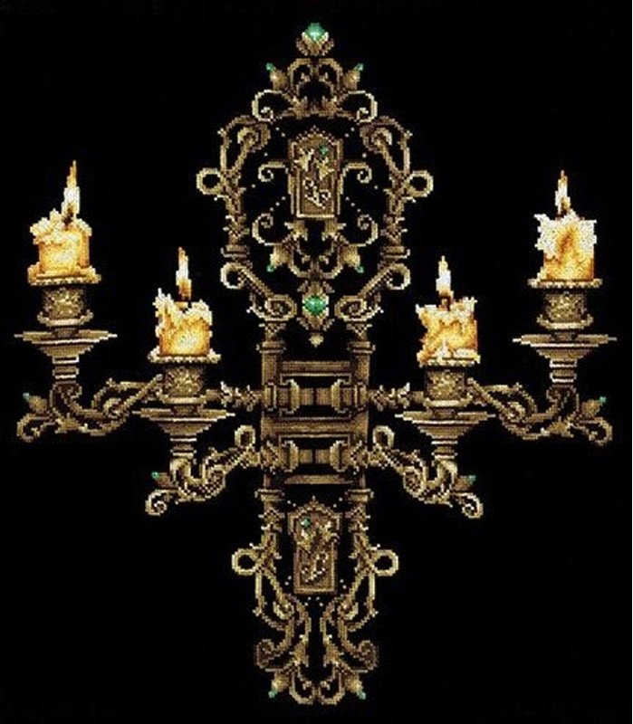 Набор для вышивания крестом «Вечер при свечах»