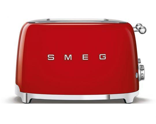 Тостер на 4 ломтика Smeg TSF03RDEU красный