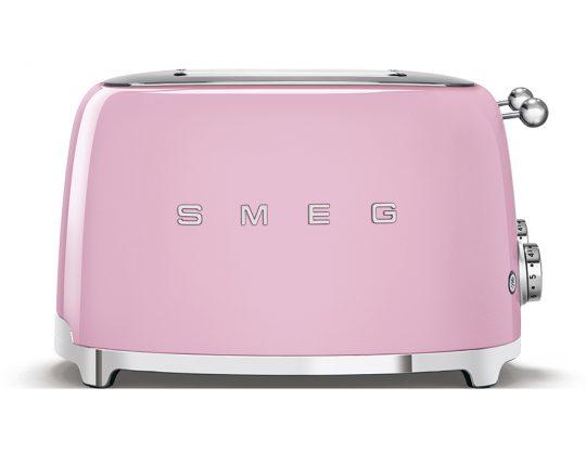 Тостер на 4 ломтика Smeg TSF03PKEU розовый